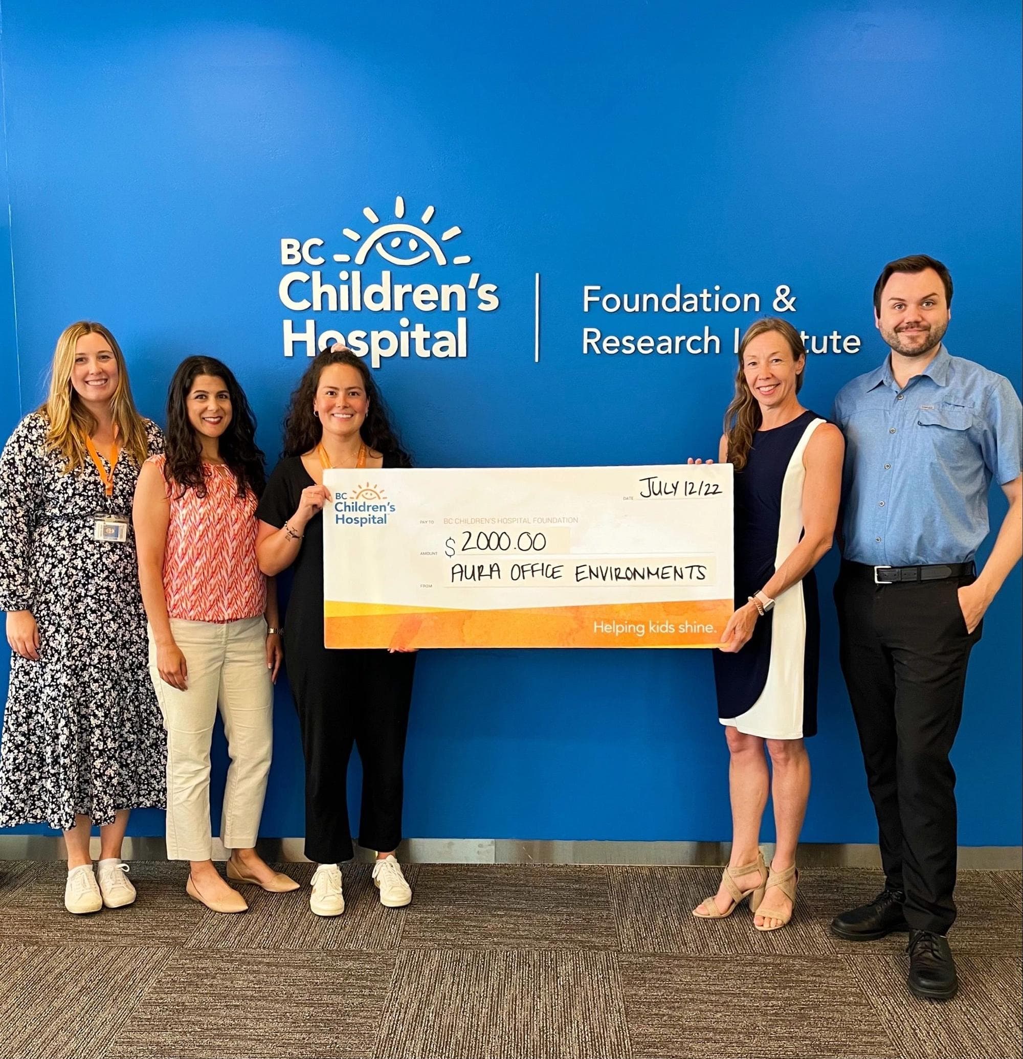 Aura Supports BC Children's Hospital