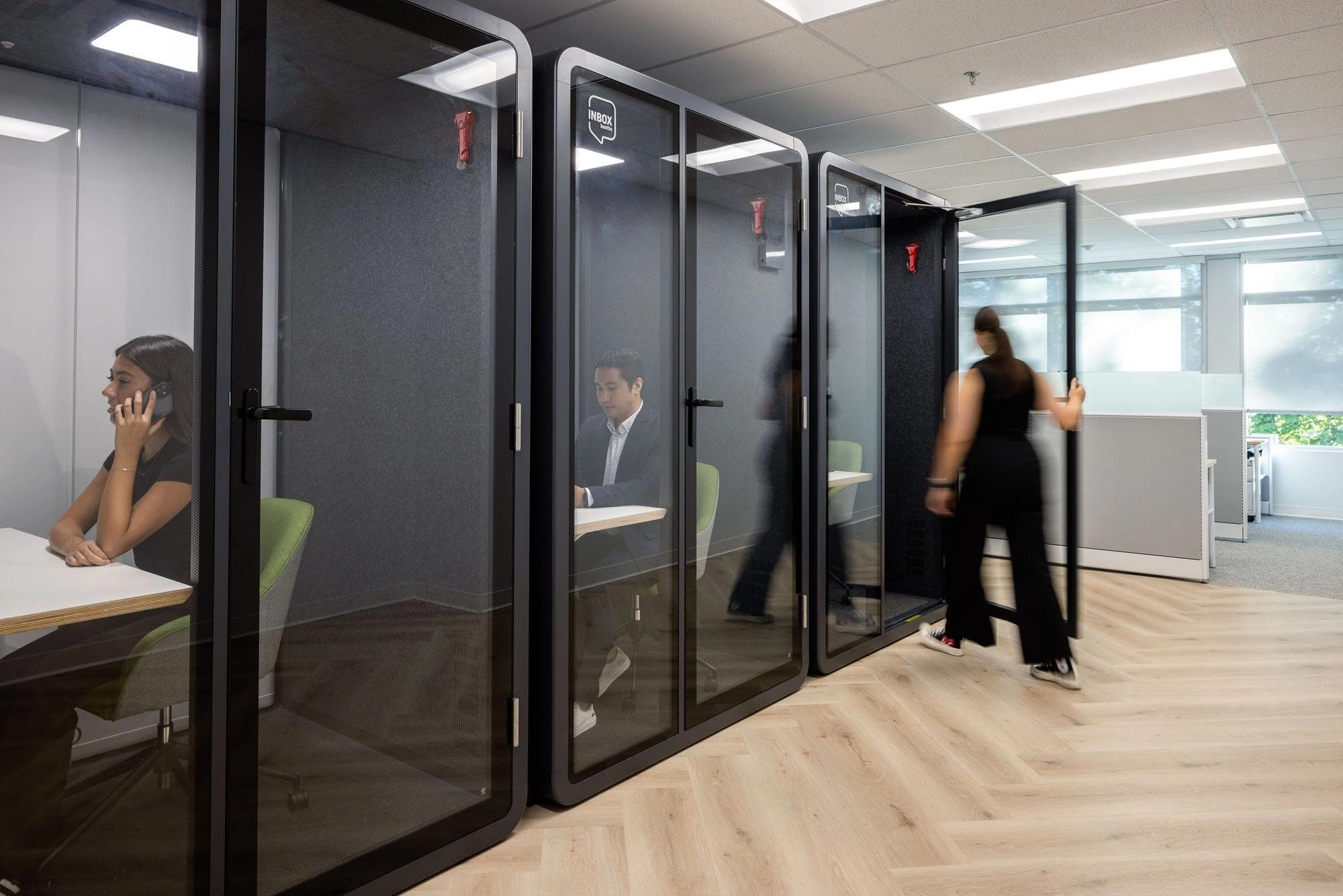 Xenon Pharmaceuticals Office Phone Booths in Burnaby - Design and Build Project by Aura