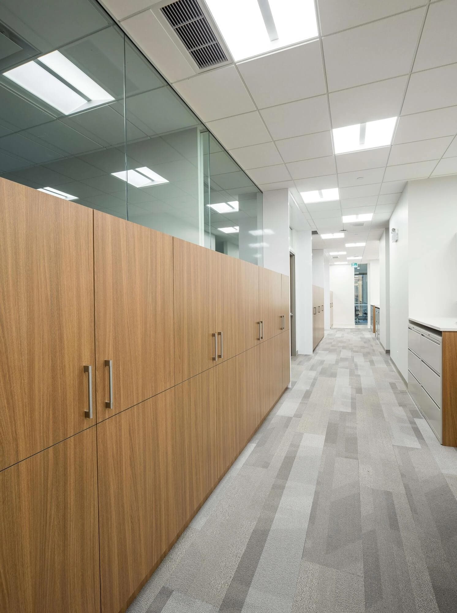 Hunter Litigation Office Hallway in Vancouver - Design and Build Project by Aura