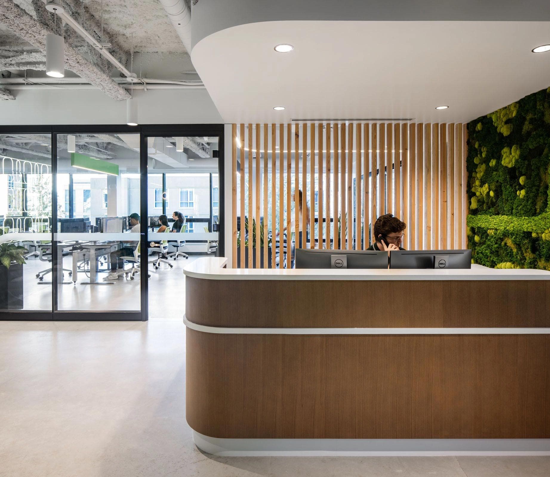 PayByPhone Office Reception Area - Design & Build Project by Aura