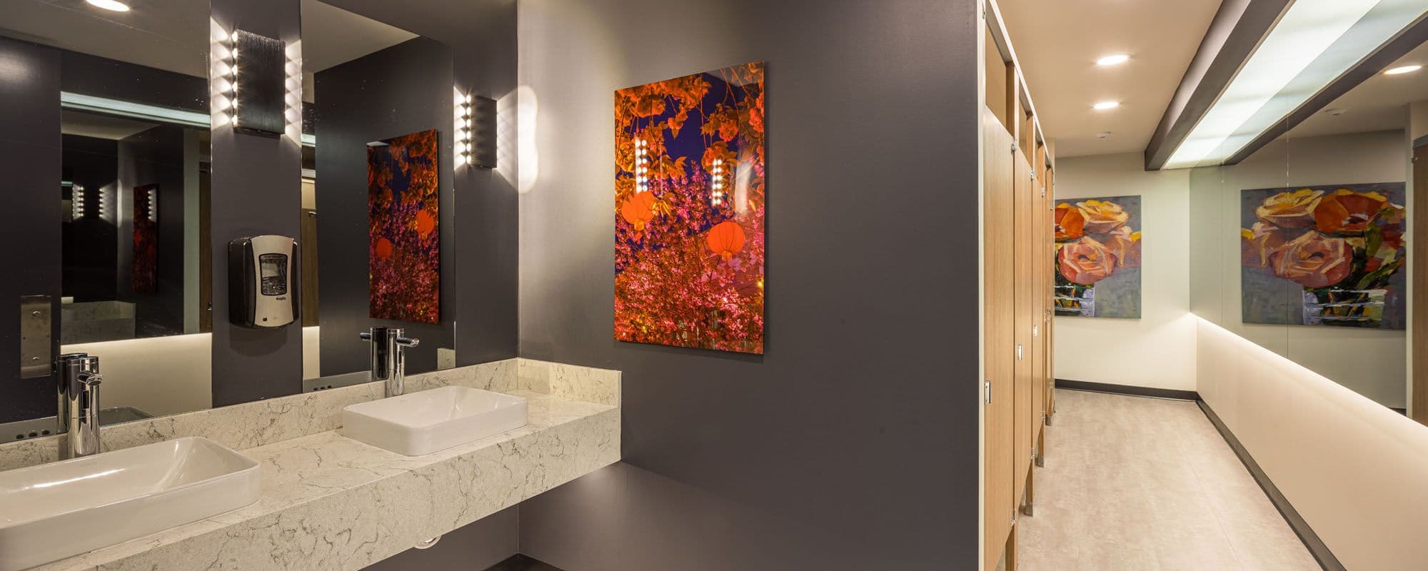 Charest Office Washroom - Design & Build Project by Aura
